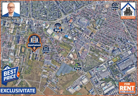 De inchiriat: Apartament 3 camere | Bloc nou | Mall Grand Arena - S4